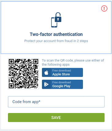 1Xbet Google Authenticator